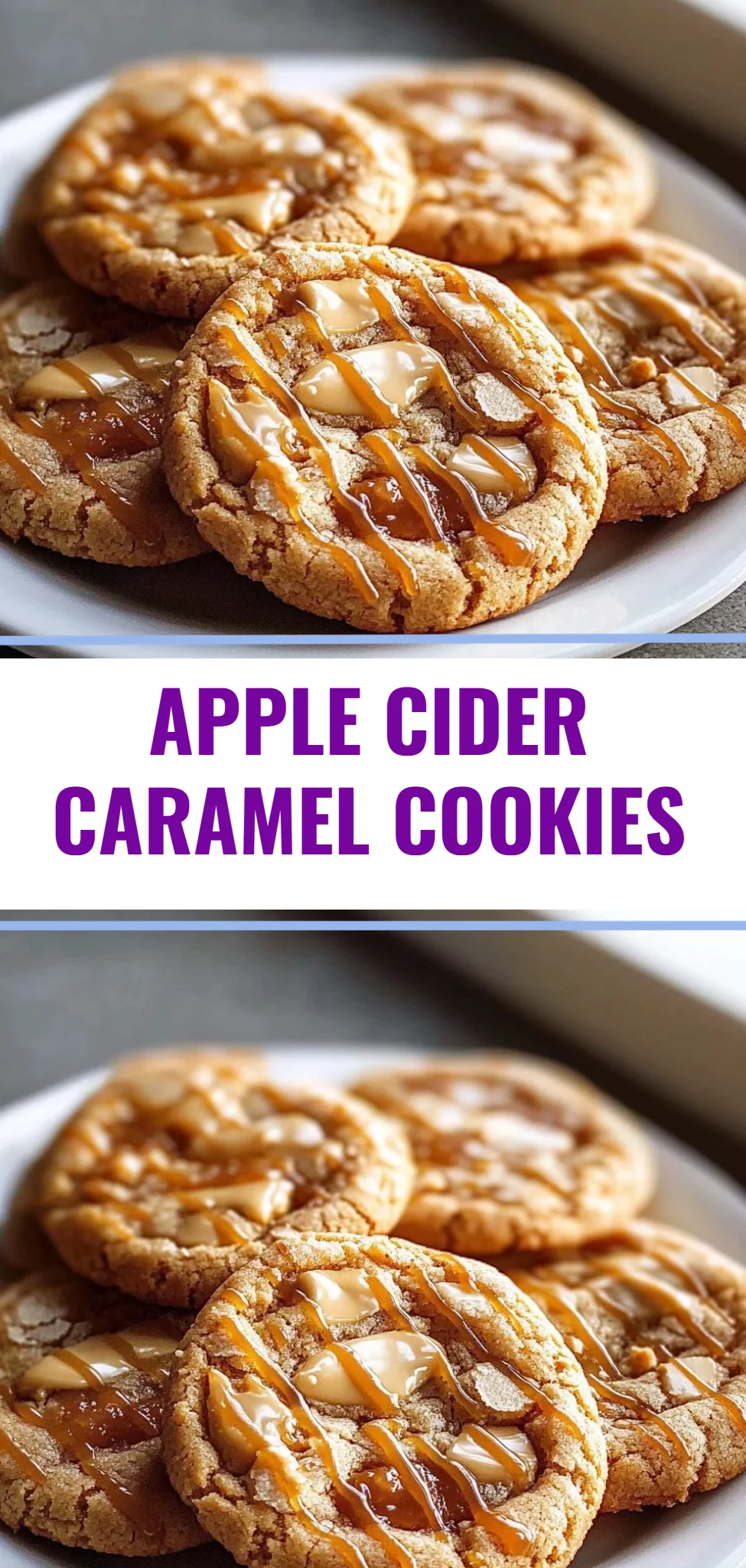 Apple Cider Caramel Cookies