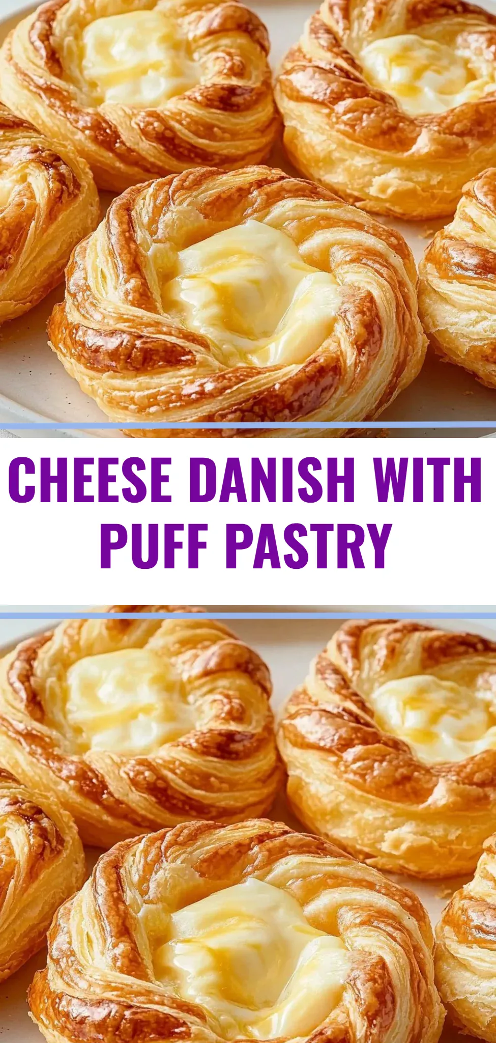 Cheese Danish with Puff Pastry