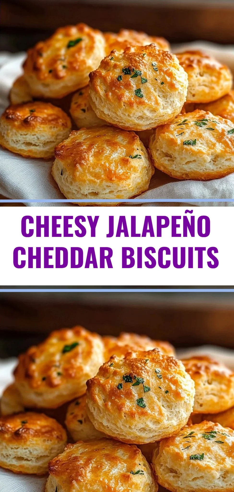 Cheesy Jalapeño Cheddar Biscuits
