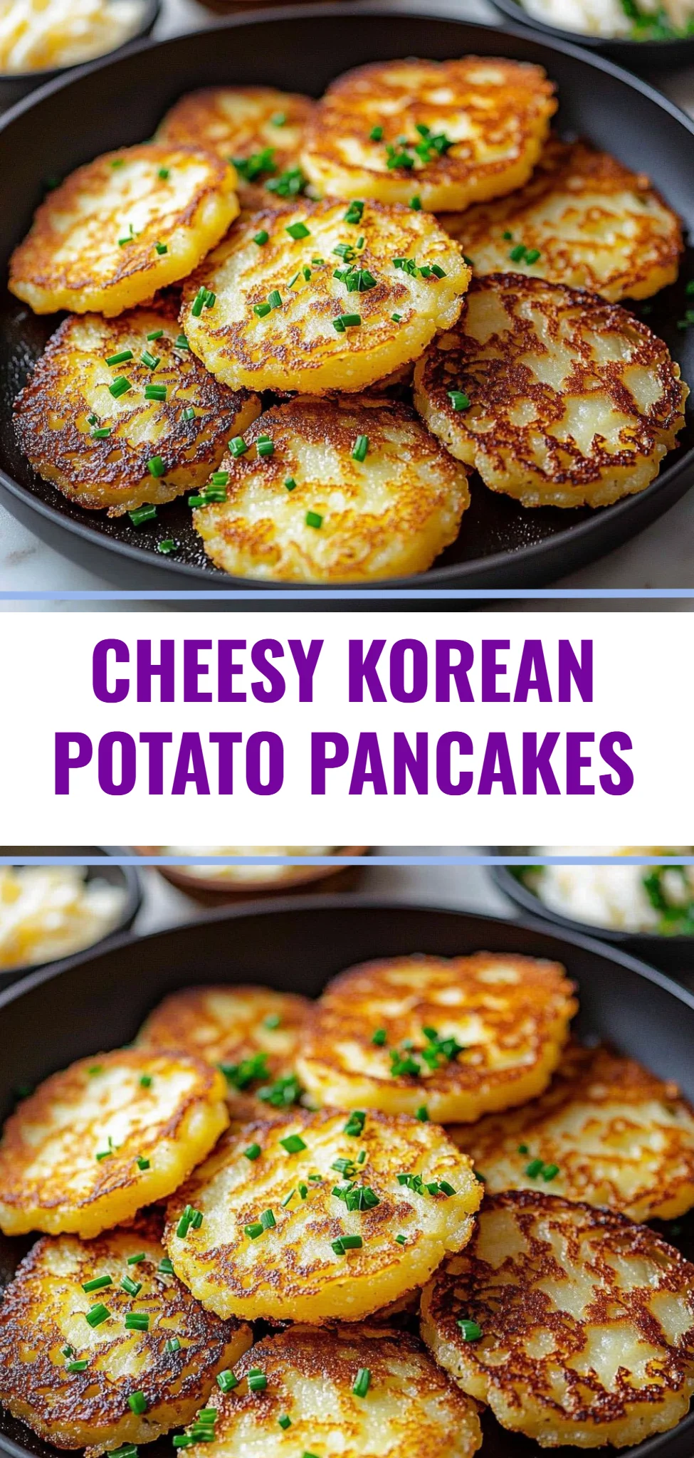 Cheesy Korean Potato Pancakes