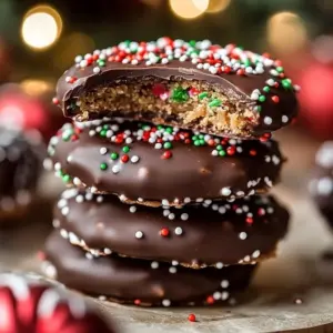 Chocolate Peanut Butter Stack dessert with layers of rich chocolate and creamy peanut butter