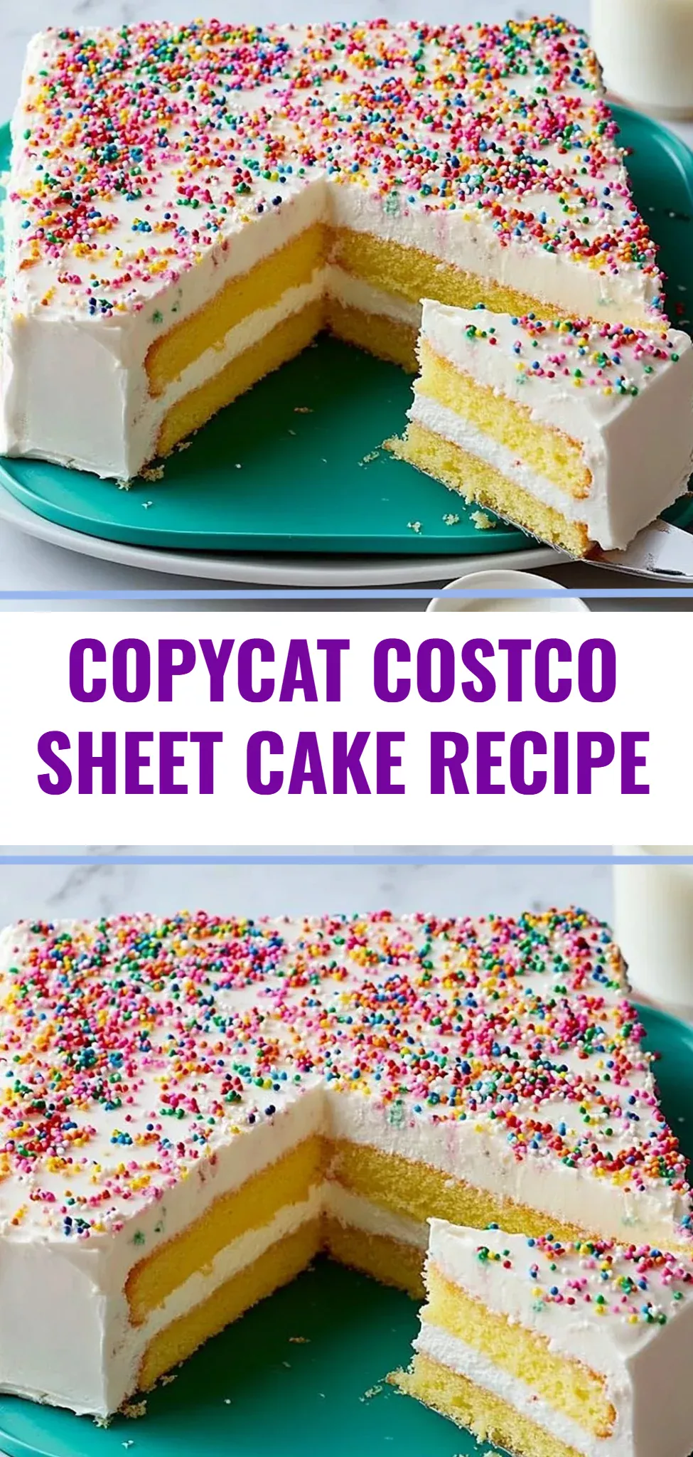 Copycat Costco Sheet Cake Recipe