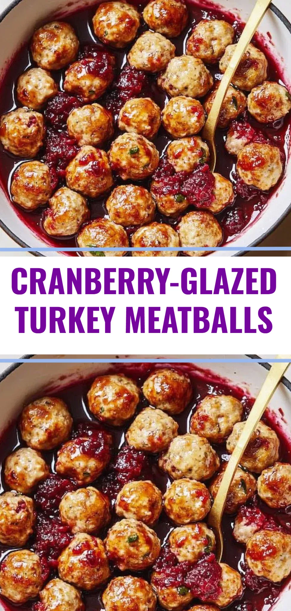 Cranberry-Glazed Turkey Meatballs