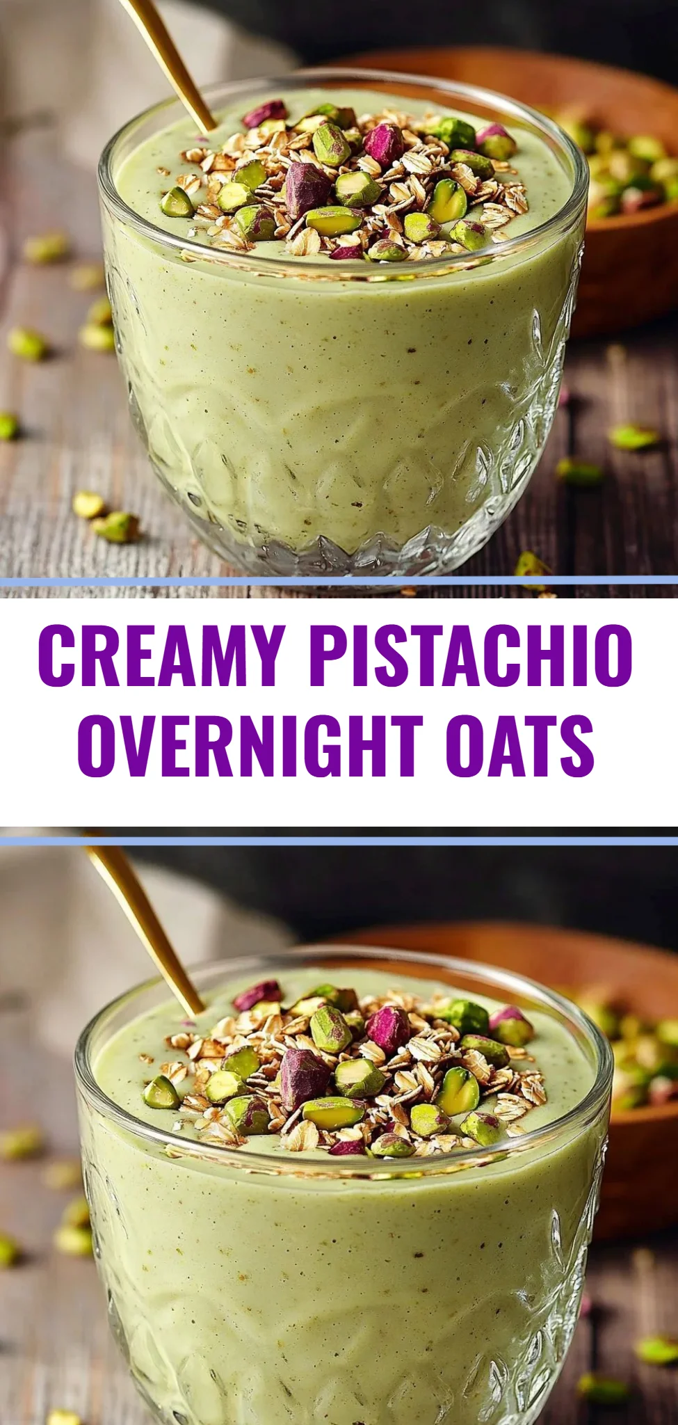 Creamy Pistachio Overnight Oats