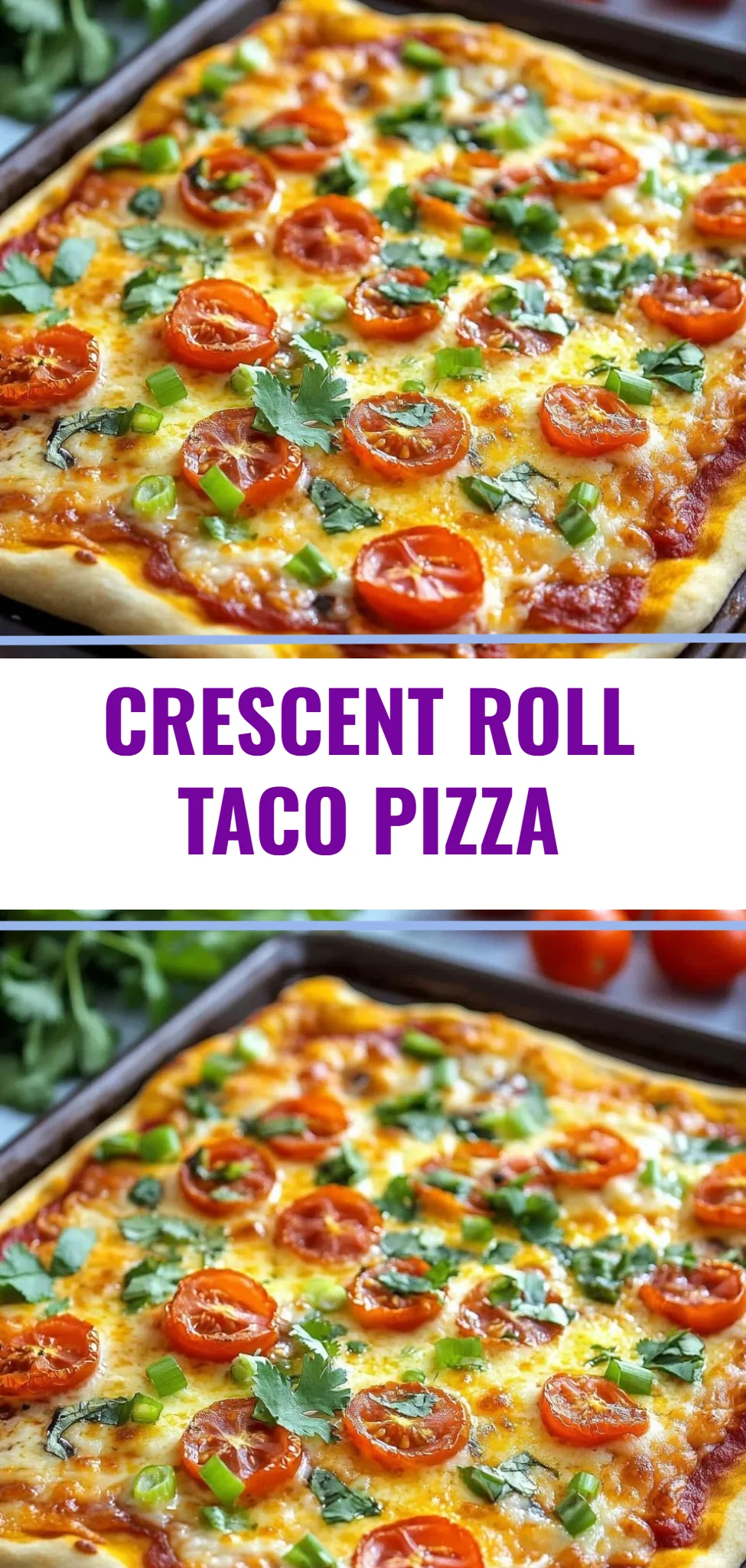 Crescent Roll Taco Pizza