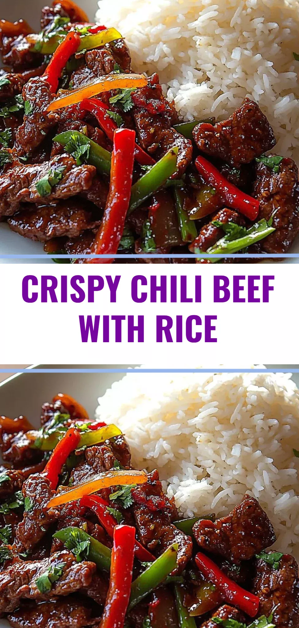 Crispy Chili Beef with Rice