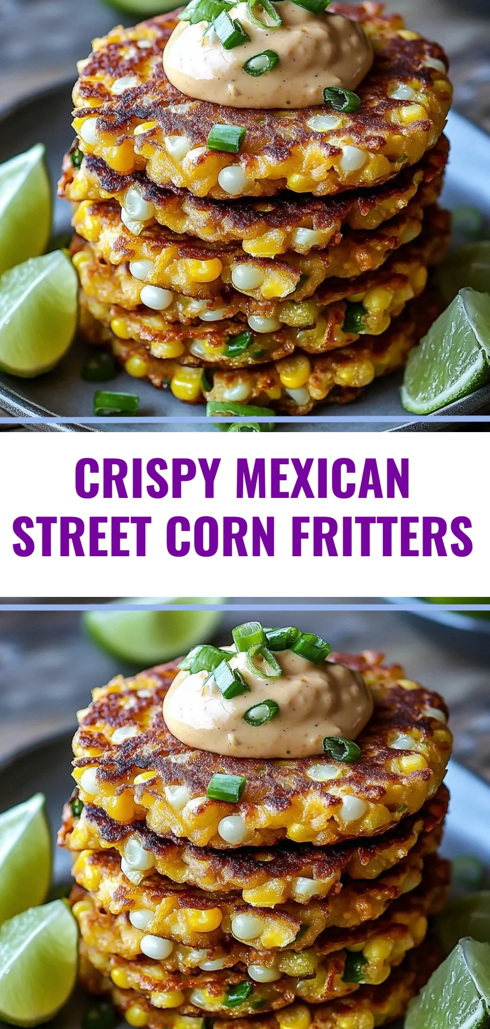 Crispy Mexican Street Corn Fritters