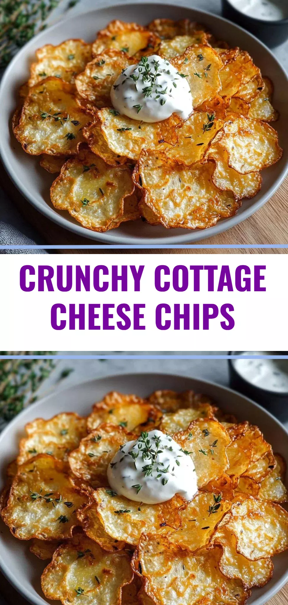 Crunchy Cottage Cheese Chips