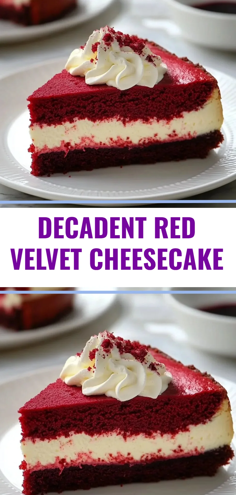 Decadent Red Velvet Cheesecake