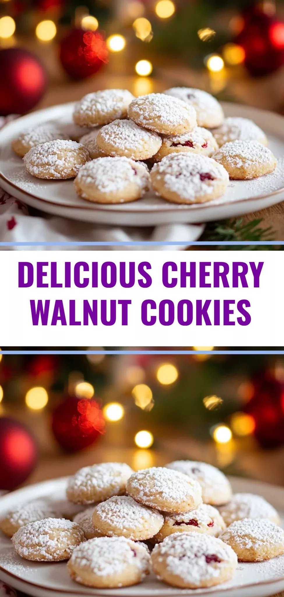 Delicious Cherry Walnut Cookies