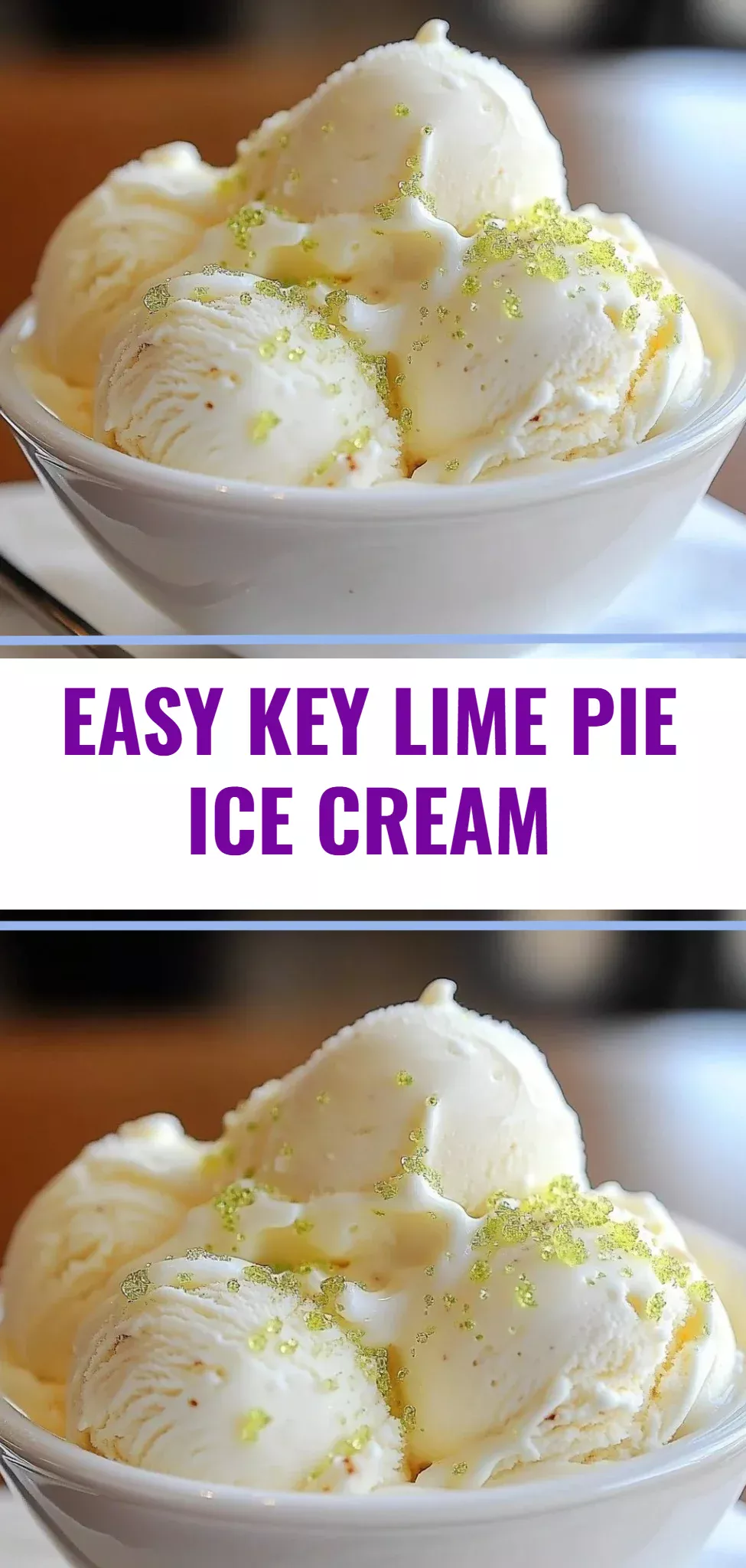 Easy Key Lime Pie Ice Cream