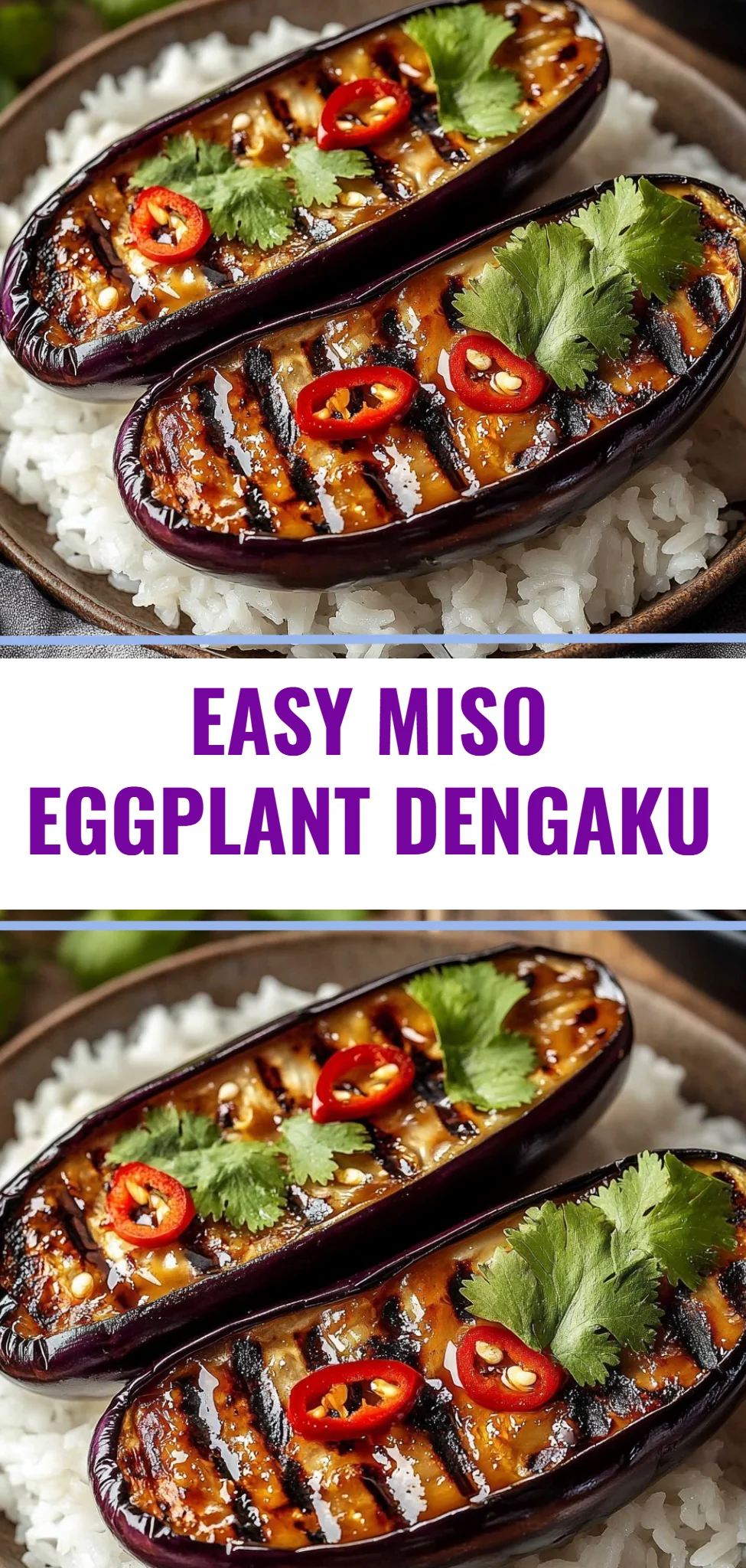 Easy Miso Eggplant Dengaku