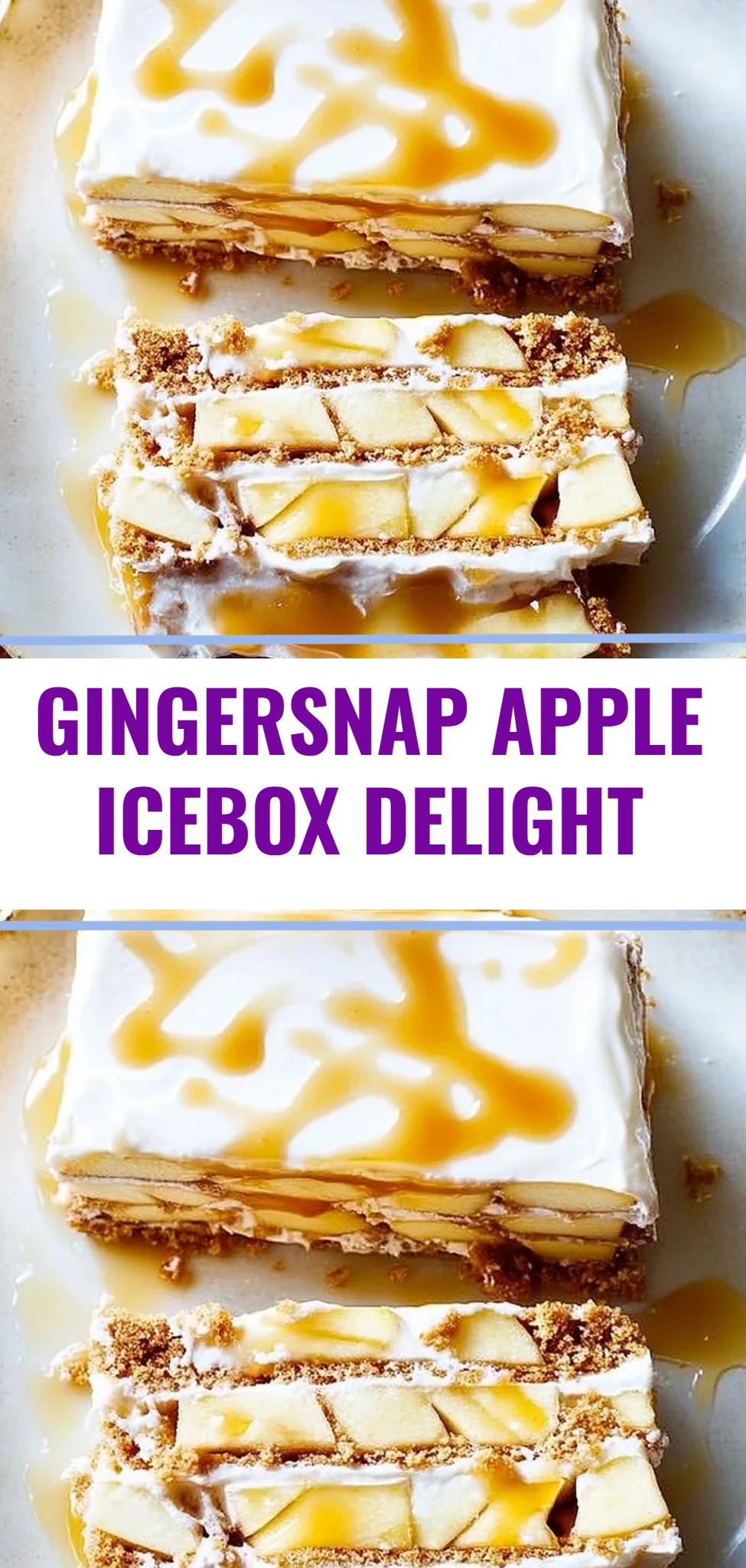 Gingersnap Apple Icebox Delight