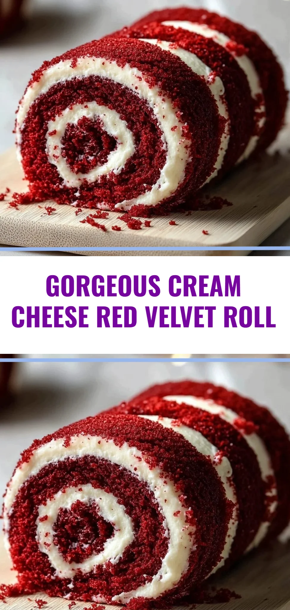 Gorgeous Cream Cheese Red Velvet Roll