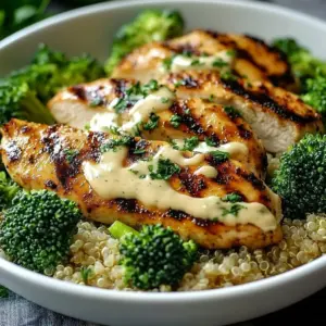 Healthy grilled chicken and broccoli bowls for a nutritious meal