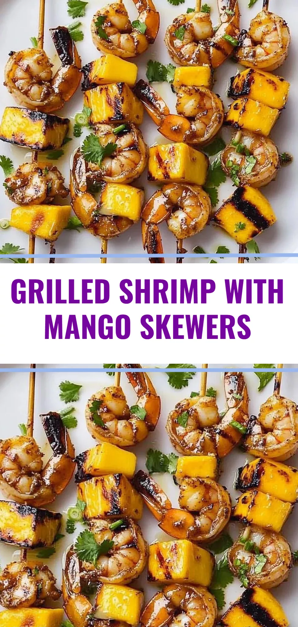 Grilled Shrimp with Mango Skewers
