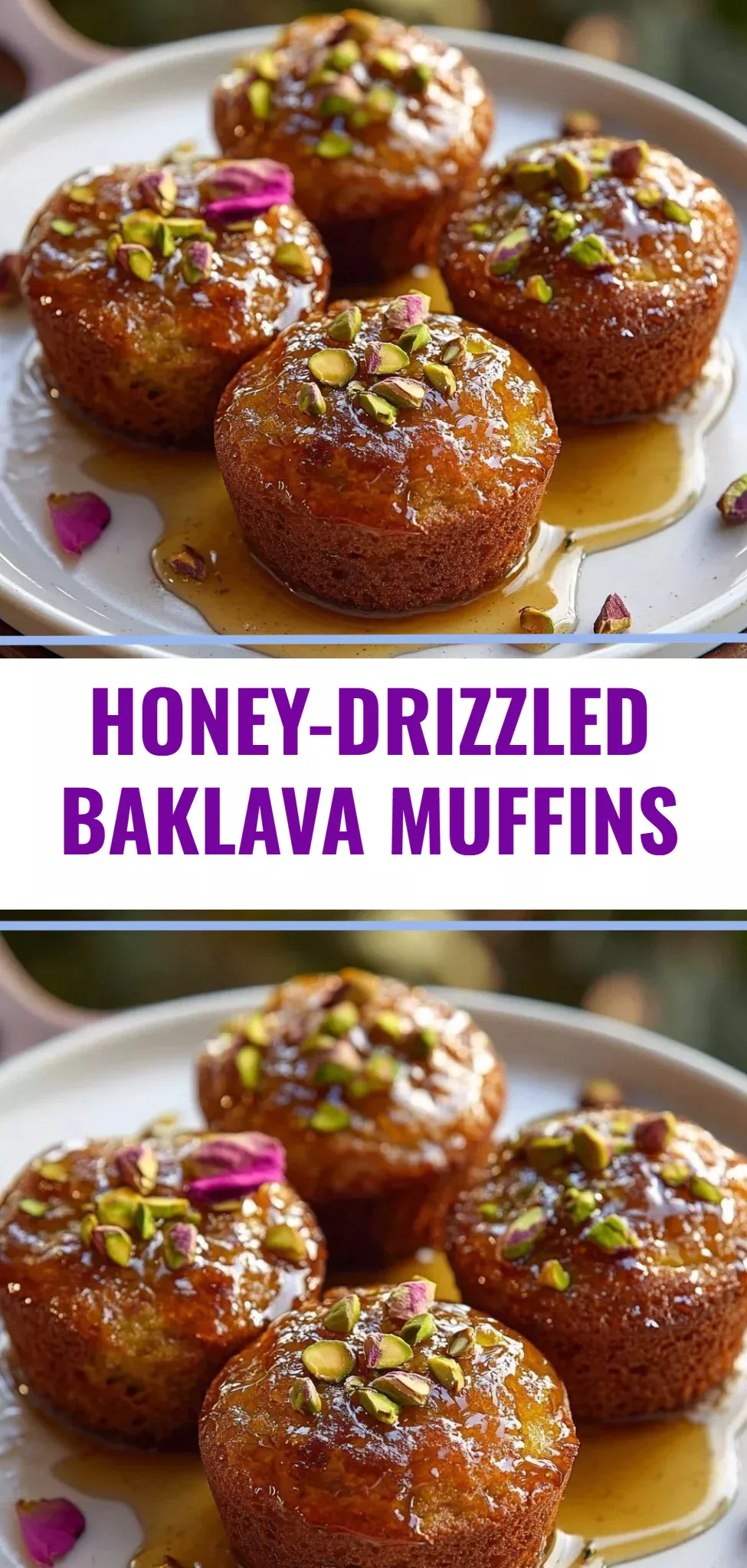 Honey-Drizzled Baklava Muffins
