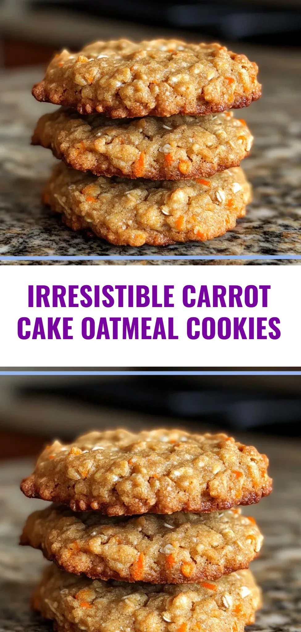 Irresistible Carrot Cake Oatmeal Cookies