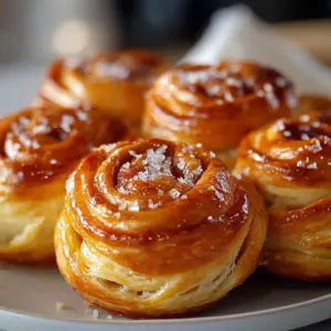 Soft sweetened condensed milk rolls on a wooden table, fresh out of the oven.
