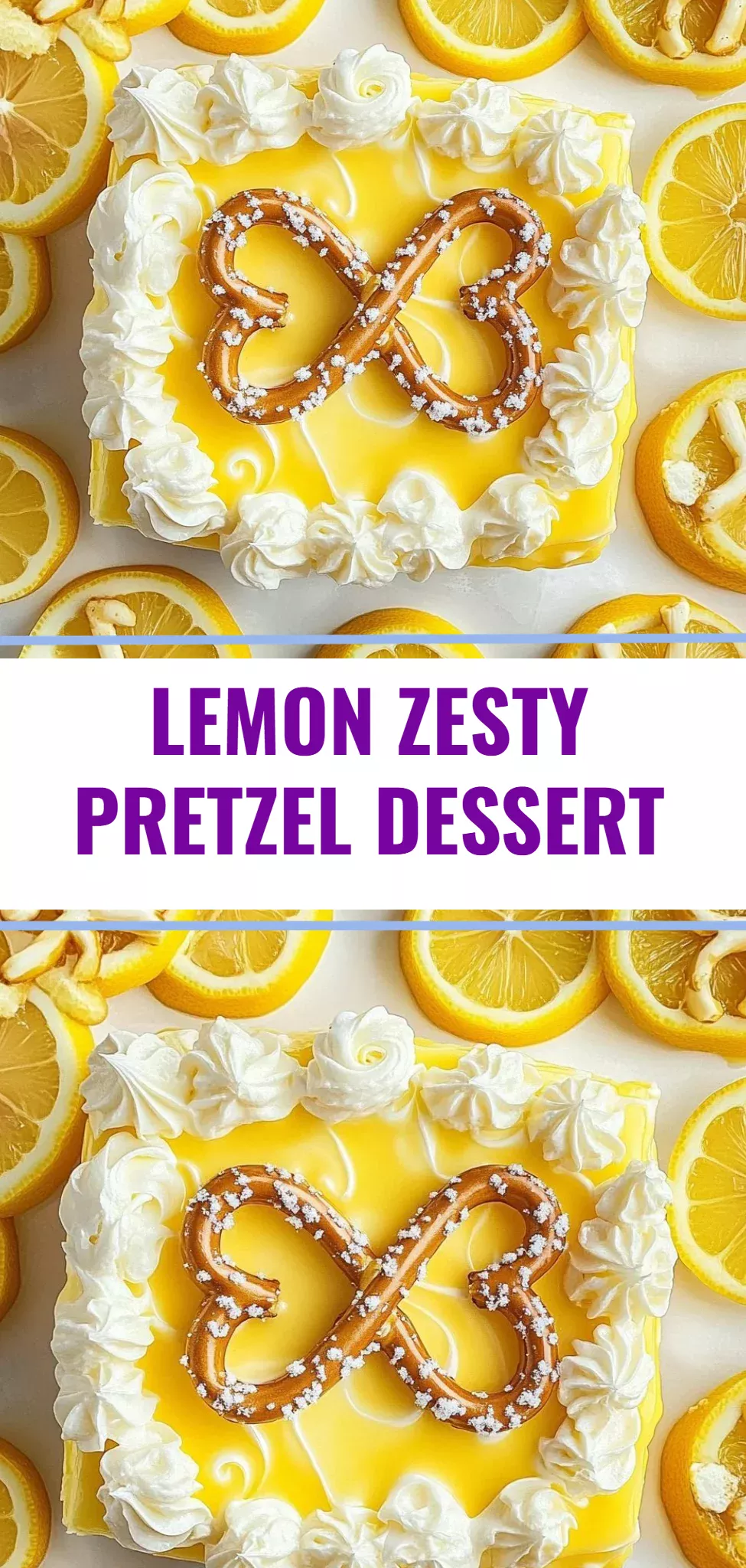Lemon Zesty Pretzel Dessert