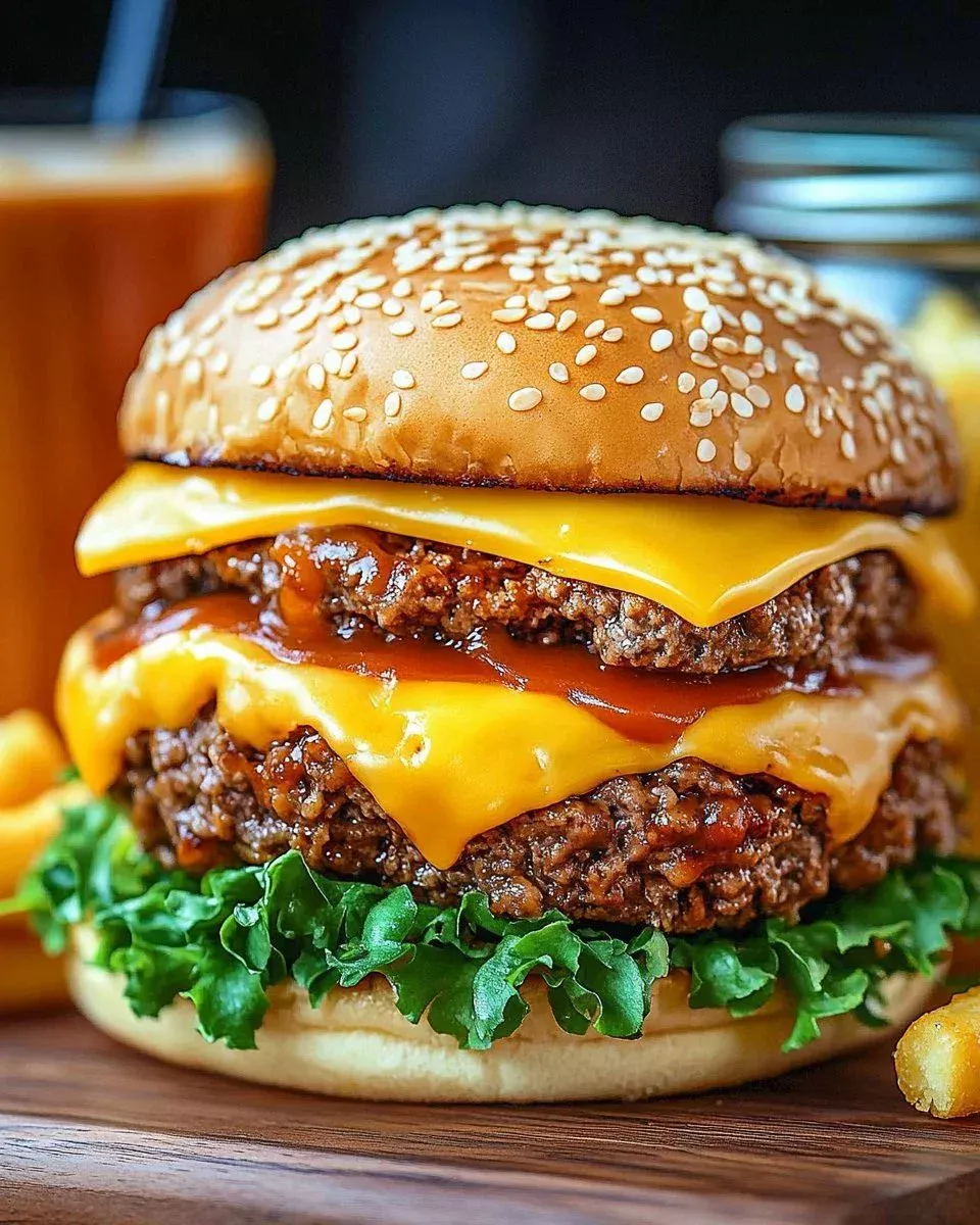 Cheesy Mac-Inspired Sloppy Joes served on a plate with a side of fries.