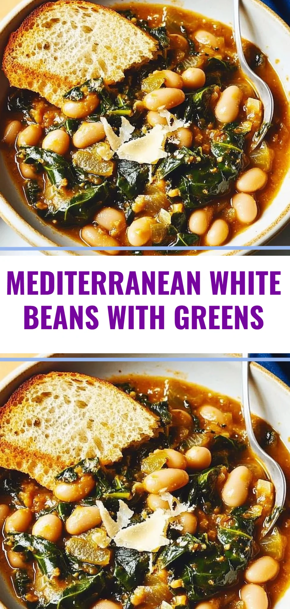 Mediterranean White Beans with Greens