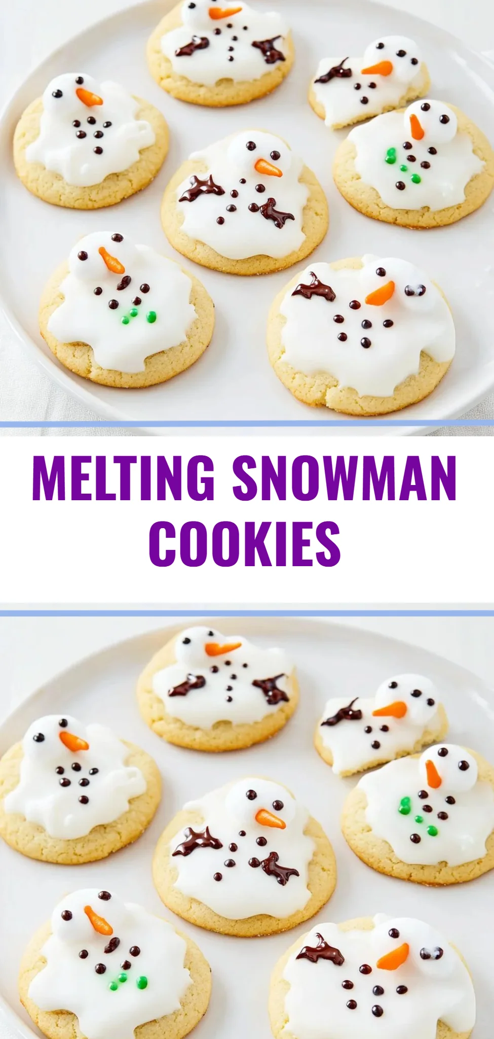 Melting Snowman Cookies