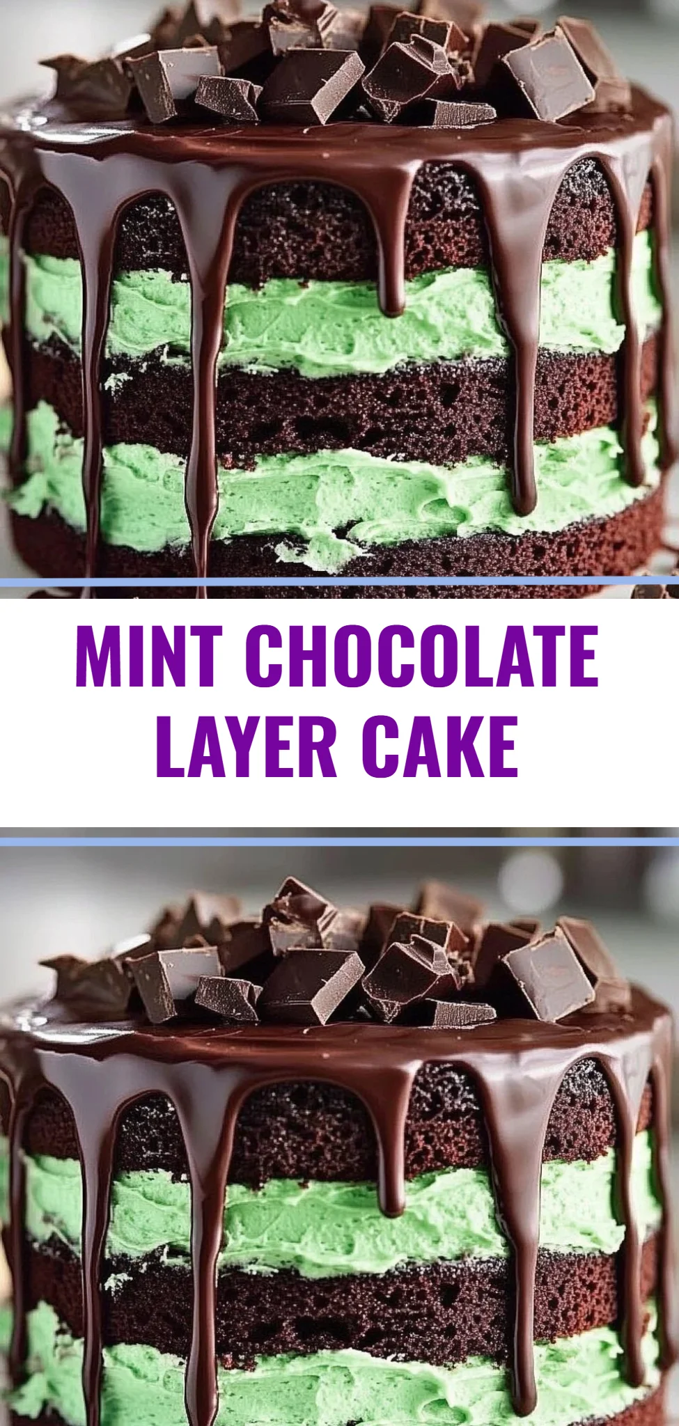 Mint Chocolate Layer Cake