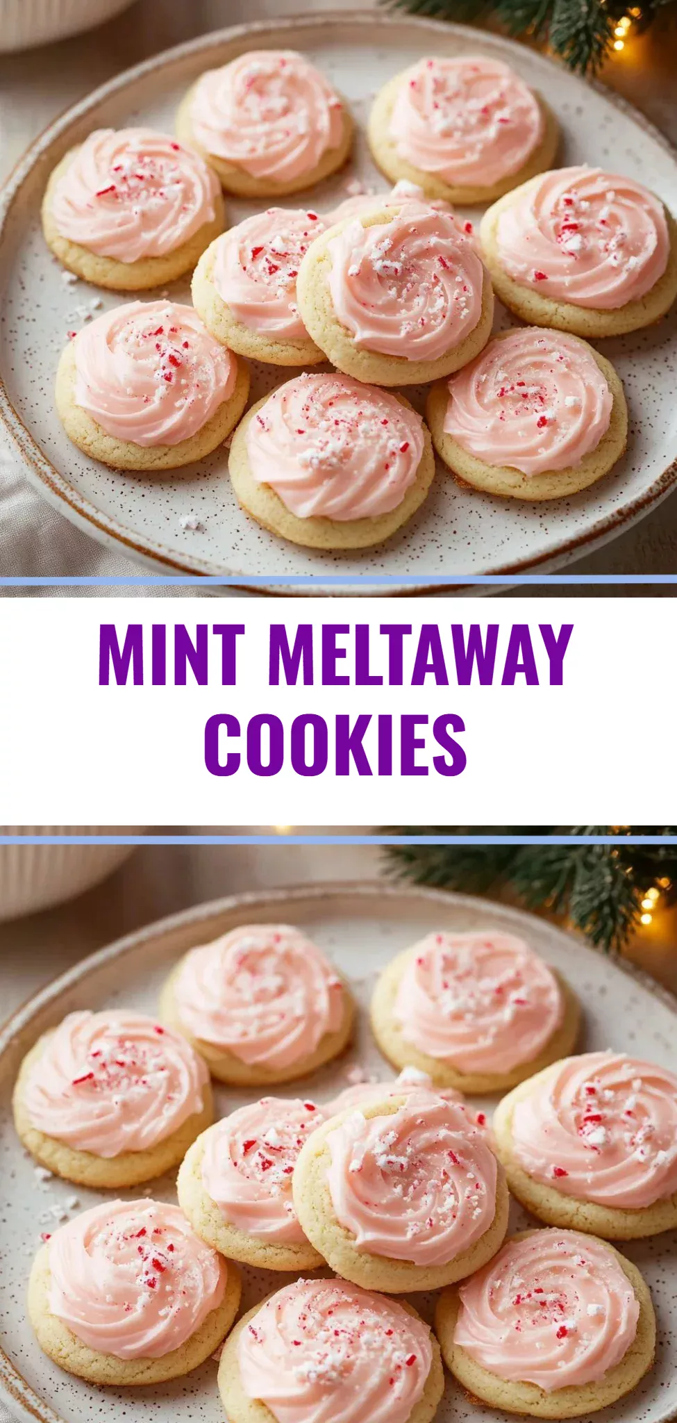 Mint Meltaway Cookies