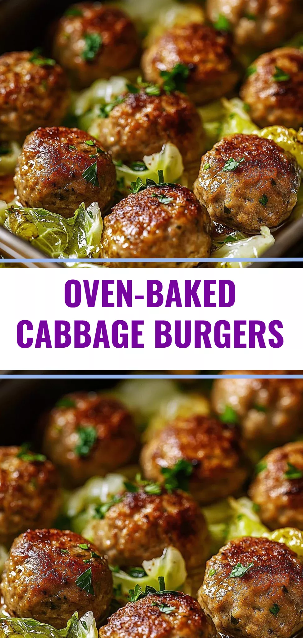 Oven-Baked Cabbage Burgers