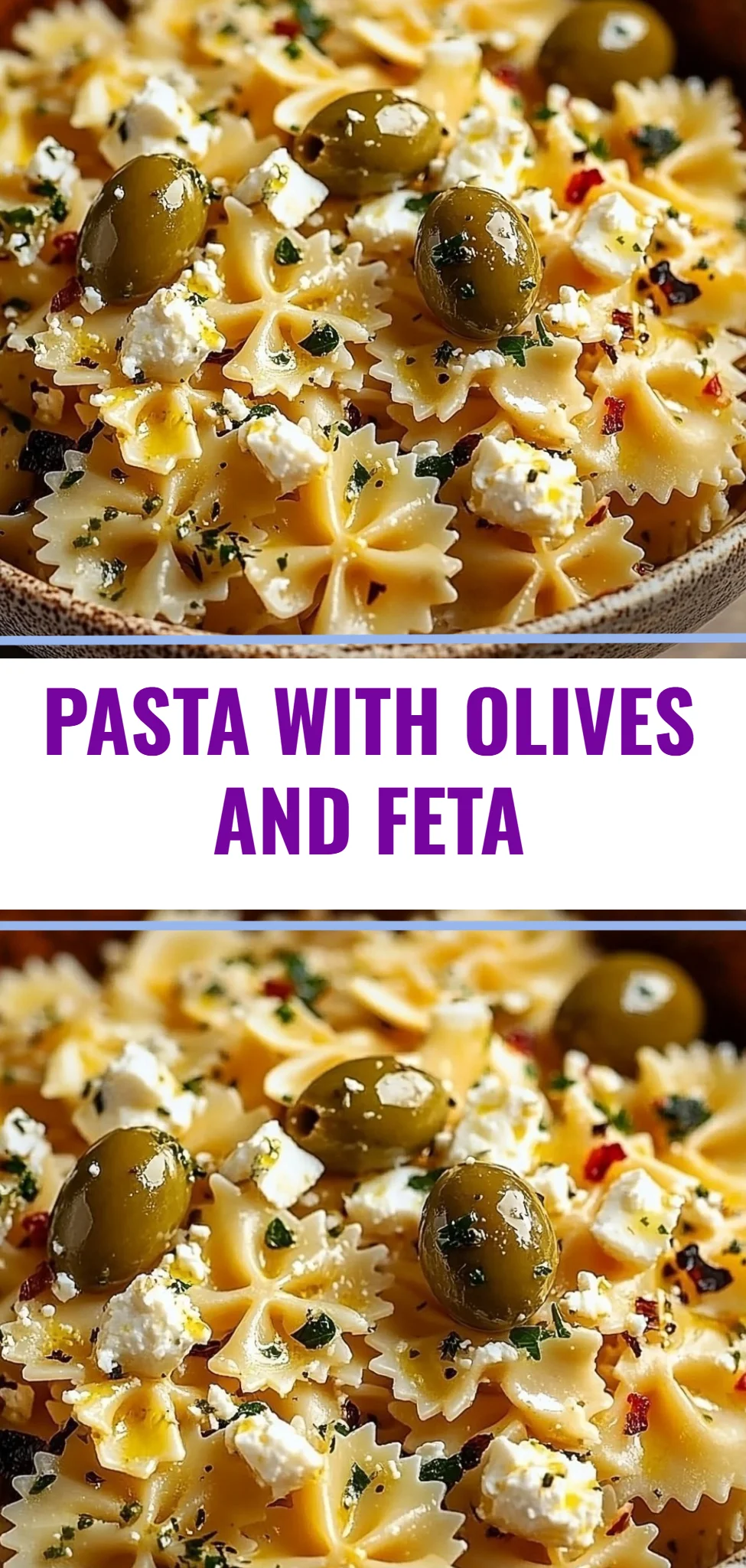 Pasta with Olives and Feta