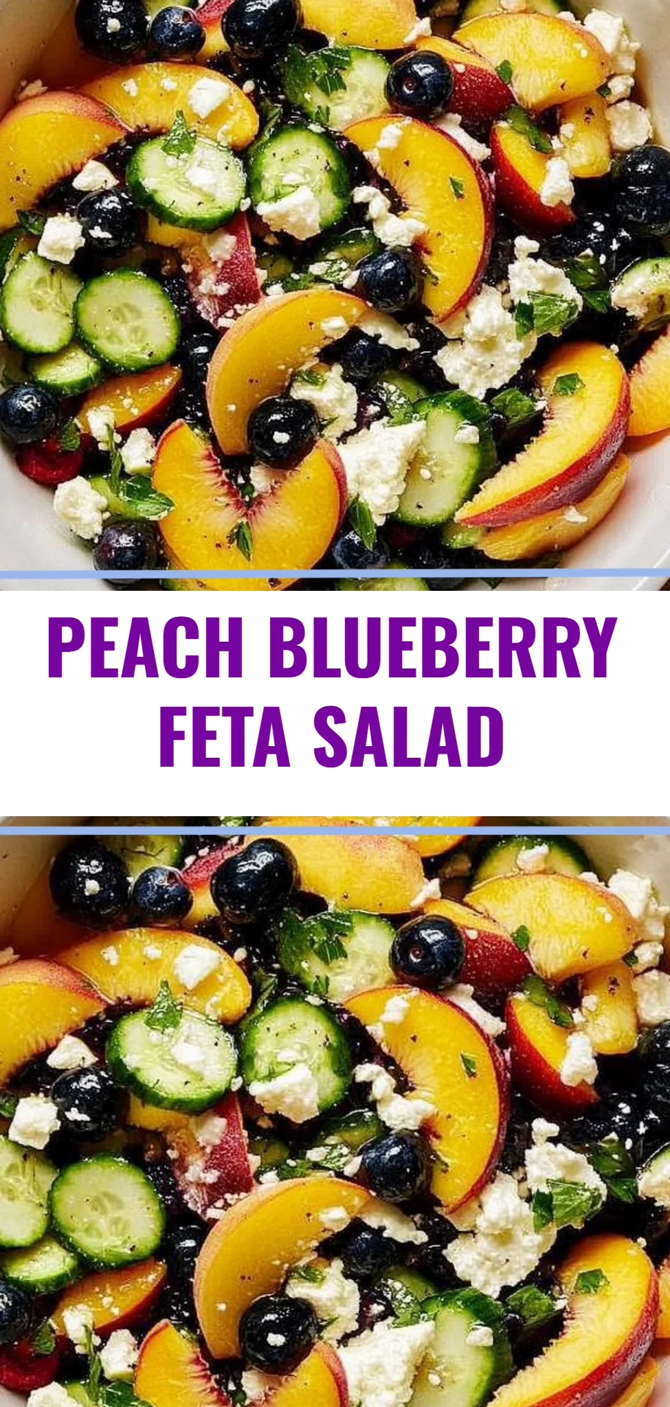 Peach Blueberry Feta Salad