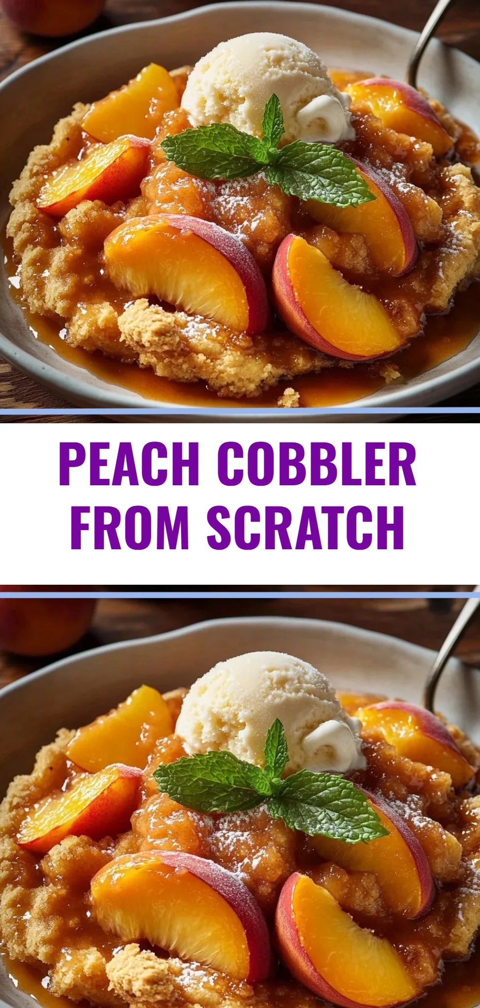 Peach Cobbler From Scratch
