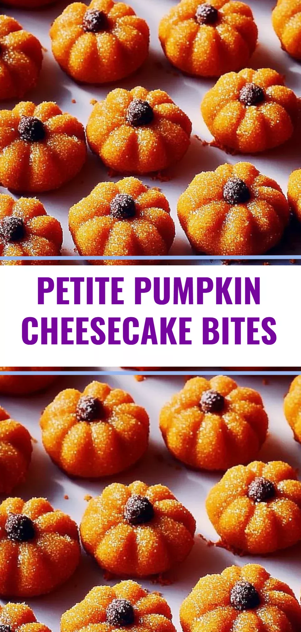 Petite Pumpkin Cheesecake Bites