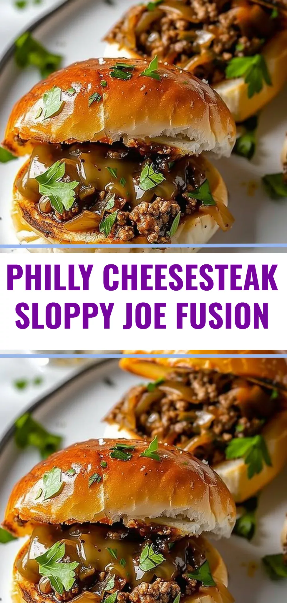 Philly Cheesesteak Sloppy Joe Fusion