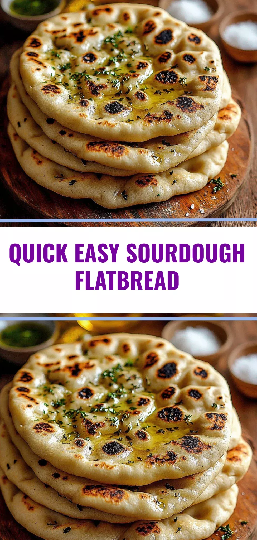 Quick Easy Sourdough Flatbread