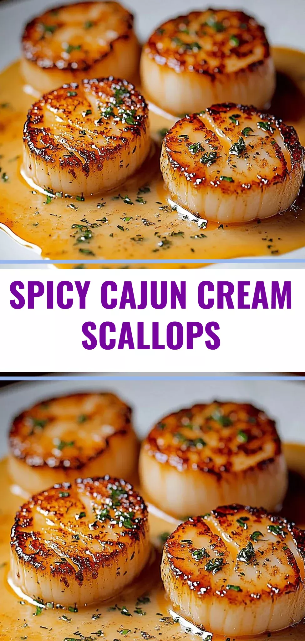 Spicy Cajun Cream Scallops