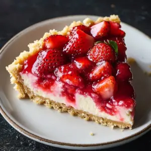Delicious Strawberry Cream Cheese Dump Cake served on a plate