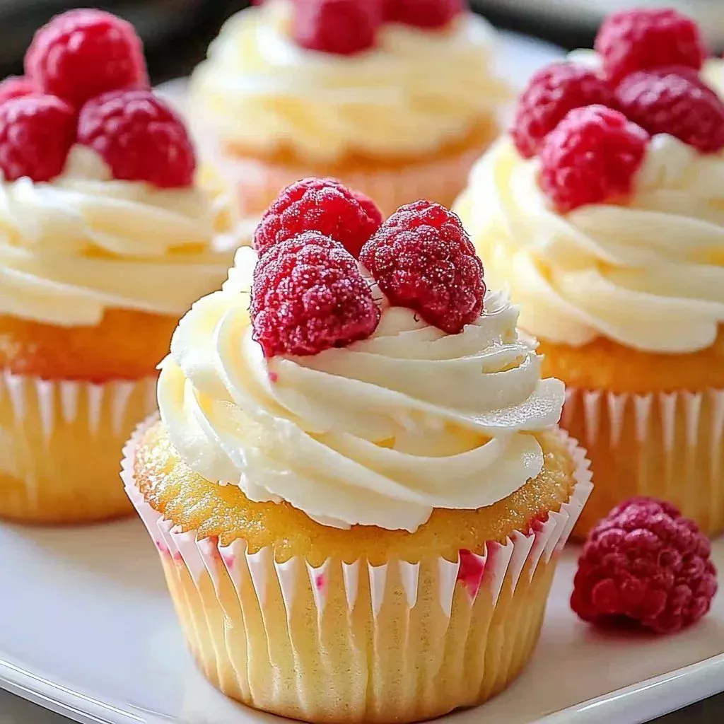 Delicious lemon raspberry treats on a white plate garnished with fresh berries